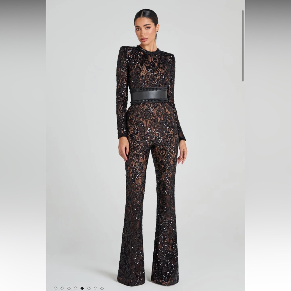 Nadine MERABI BELLA BLACK JUMPSUIT - size XS - LIKE NEW!